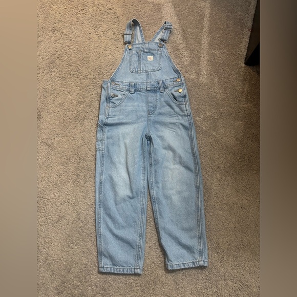 Old Navy Blue Denim Overalls - Picture 1 of 9
